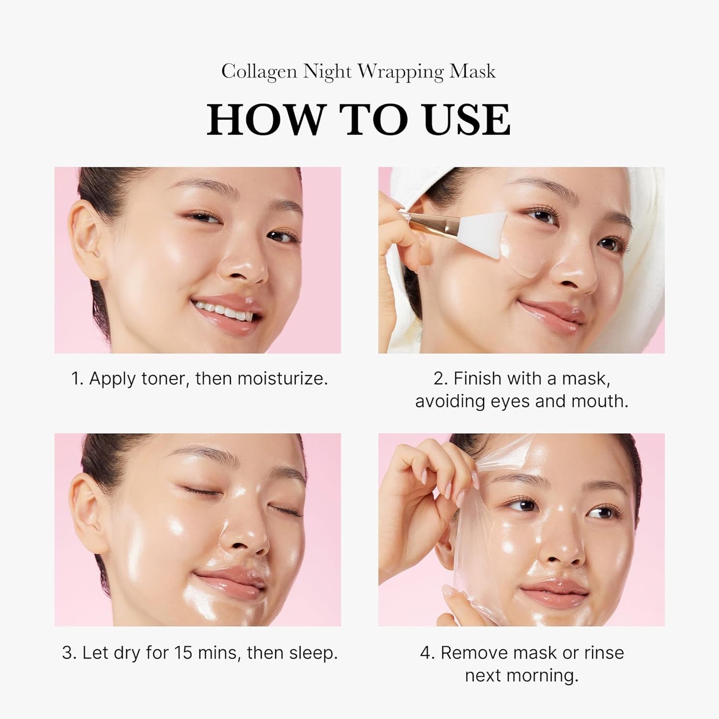 š„Limited Time Offerš„Collagen Overnight Wrapping Peel Off Facial Mask- Elasticity & Hydration Care, Reduces Sagging & Dullness - Hydrolyzed Collagen For Glowing Skin
