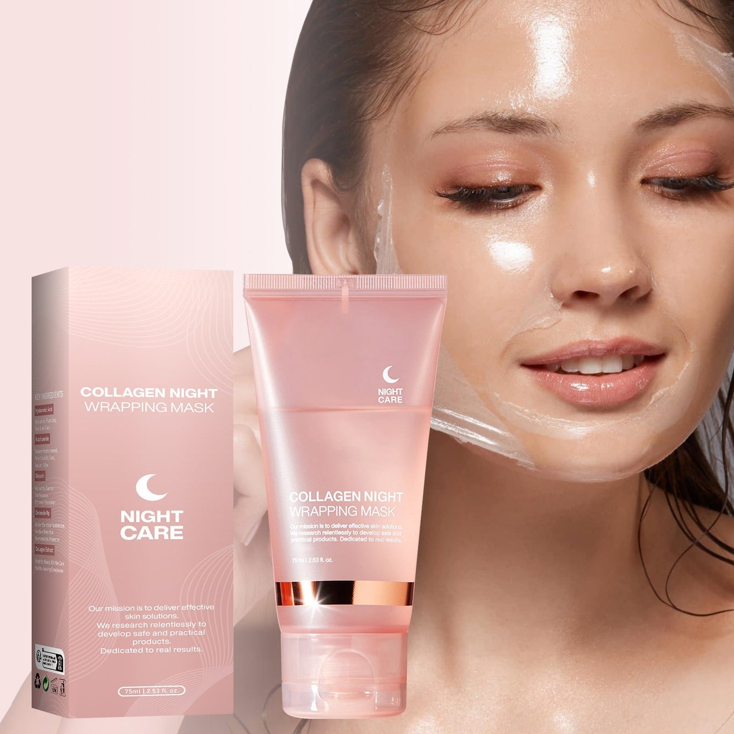 š„Limited Time Offerš„Collagen Overnight Wrapping Peel Off Facial Mask- Elasticity & Hydration Care, Reduces Sagging & Dullness - Hydrolyzed Collagen For Glowing Skin